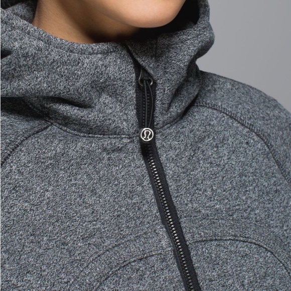Lululemon Scuba Hoodie II Heathered Speckled Black - Picture 3 of 10